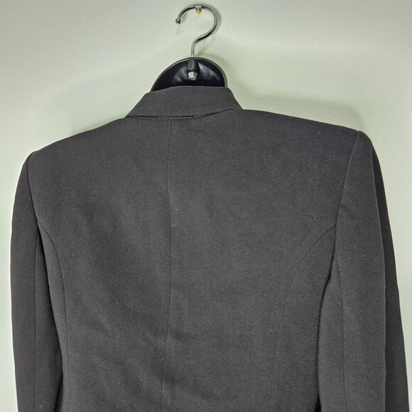 Aritzia Babaton 1-01 Sonia Double Breasted Blazer Jacket Sz 2 Black Corporate - Picture 6 of 12